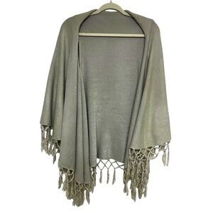 Look Acrylic Fringed Double Layered Shaw.